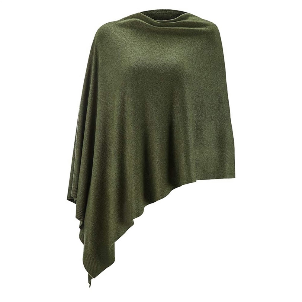 Brand new green poncho